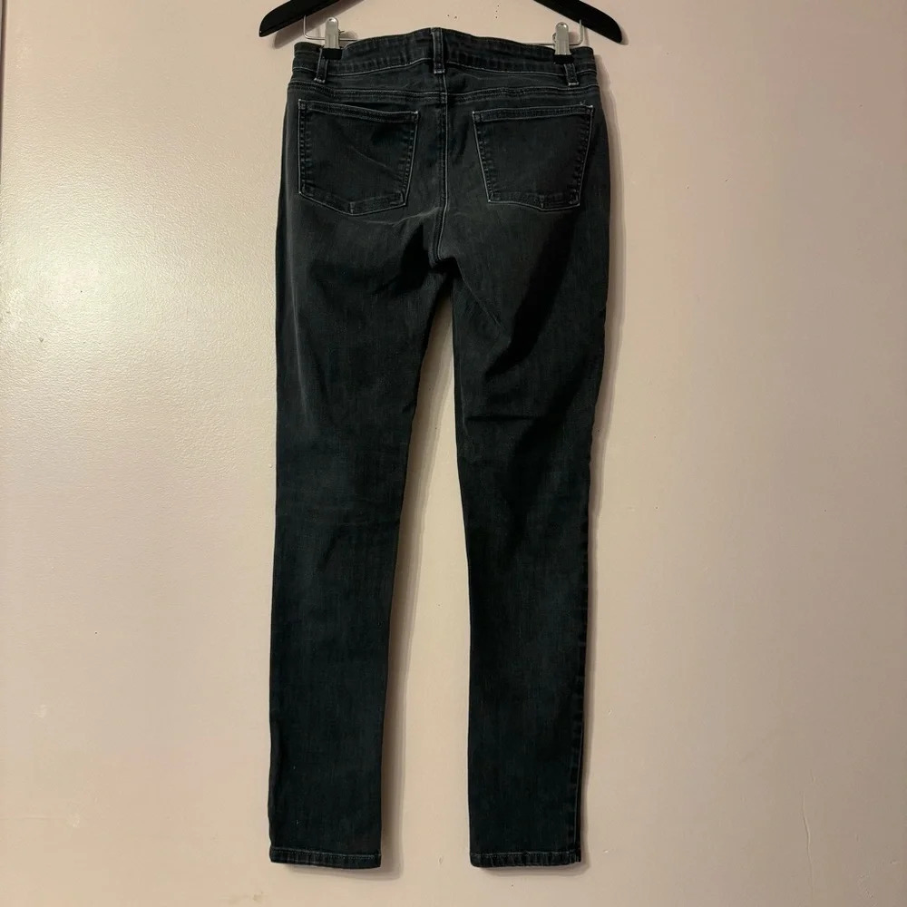 Eileen Fisher Organic Cotton Skinny Jeans Black Women Size 6 - Picture 2 of 7